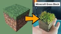 Fan odtworzył bloki z Minecrafta w rzeczywistości