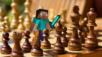 Minecraft i szachy - gracz stworzył działającą szachownicę