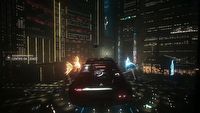 Latające auta w Cyberpunk 2077, po tym modzie gra przypomina Blade Runnera