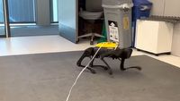 Pies-robot sam nauczył się chodzić. Ile trwała nauka?