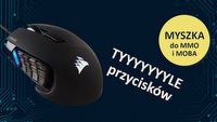Myszka idealna do MMO i WoW:Dragonflight - Corsair Scimitar RGB Elite