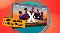 Świetna promocja na 75-calowy telewizor Philips 4K, 120 Hz. Funkcja Ambilight wgniecie Cię w fotel