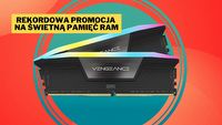 W tej cenie rozejdzie się jak ciepłe bułeczki. Pamięć RAM Corsair Vengeance 32 GB DDR5 to wydajnościowy potwór, który zapewni Ci dodatkowe fps-y w wielu grach