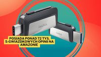 Takie maleństwo niejednokrotnie uratowało mnie na studiach. SanDisk Memory Zone o pojemności 256 GB i z dwoma złączami USB to szybki pendrive, który podłączysz do takich urządzeń jak komputer, tablet i smartfon