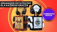 Moje serce gamera i potteromaniaka zostało podbite. Ta szafka stylu Hogwarts lub D&D to świetny organizer na gry, słuchawki i pady