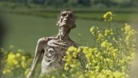 Ralph Fiennes to lekarz ocalały z epidemii zombie na zdjęciu z 28 lat później, pierwszej części nowej trylogii z uwielbianej serii horrorów. „Ma nietuzinkowe poglądy”
