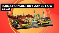 Ten zestaw LEGO wkrótce wyginie jak dinozaury! Przedstawia kultową scenę z Parku Jurajskiego, której nie zapomnę