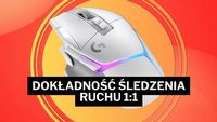 Ta gamingowa myszka Logitecha z czujnikiem HERO 25K zapewni doskonałą precyzję podczas długich sesji grania