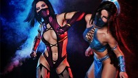 Najlepsze cosplaye - Kitana i Mileena z serii Mortal Kombat