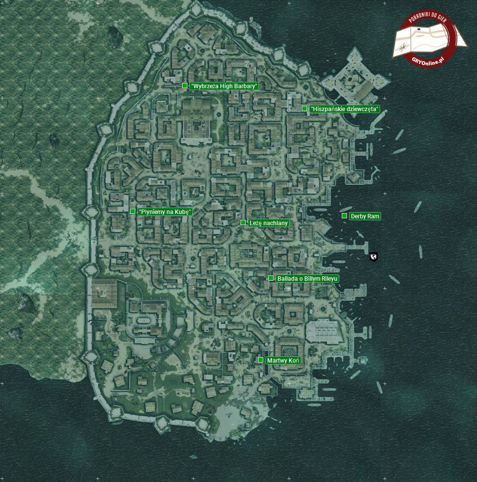 Mapa Hawany - Szanty - Assassin's Creed IV: Black Flag Mapa Hawany - Szanty - Assassin's Creed IV: Black Flag
