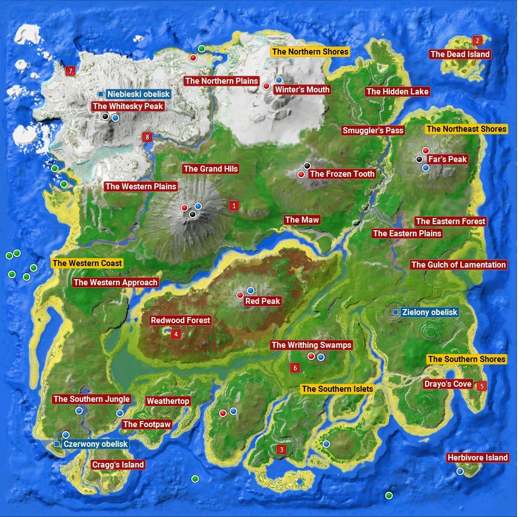 Mapa De Ark The Island