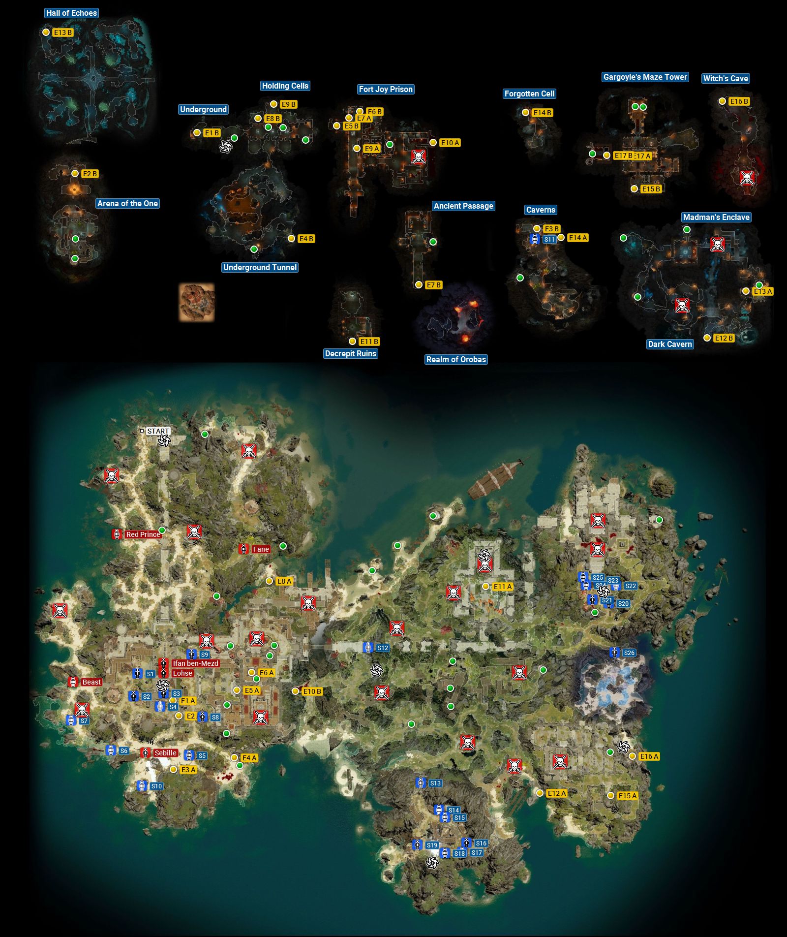 Divinity: Original Sin 2 - mapa Fort Joy