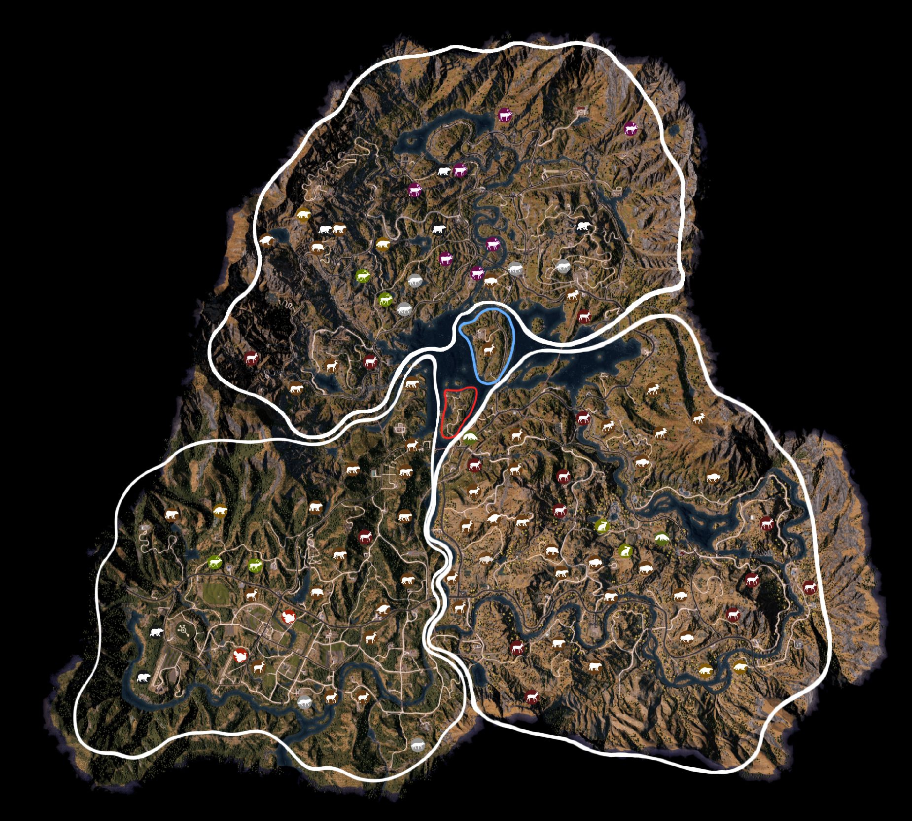 Mapa Polowań W Far Cry 5 Far Cry 5 Poradnik Do Gry Gryonlinepl