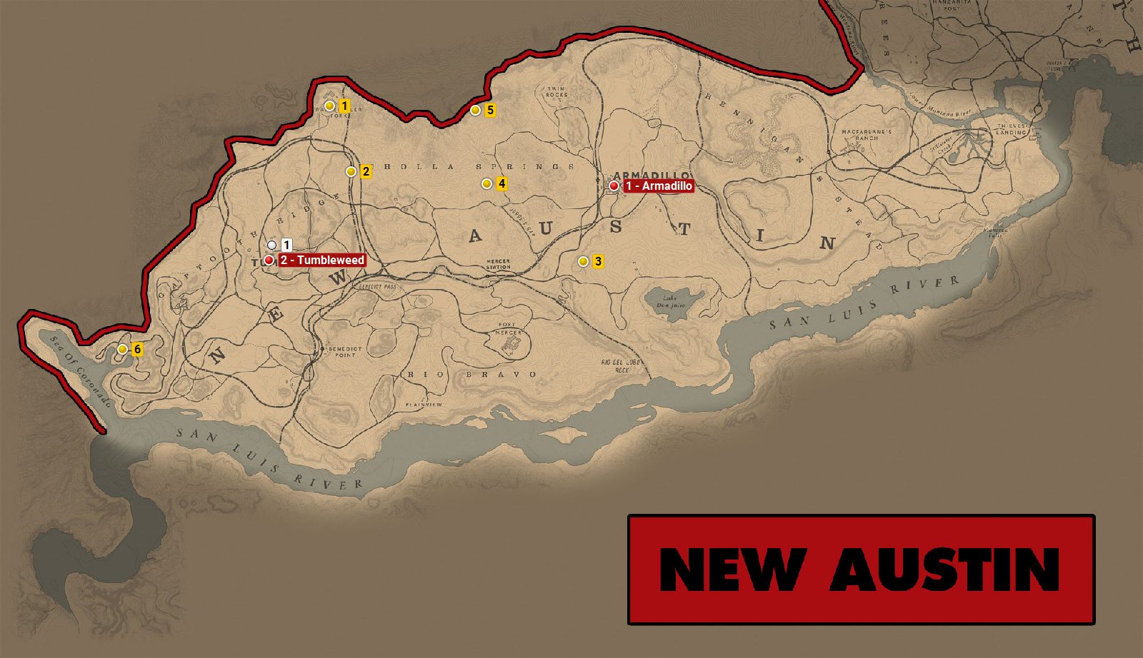 Red Dead Redemption 2 - Atlas - New Austin