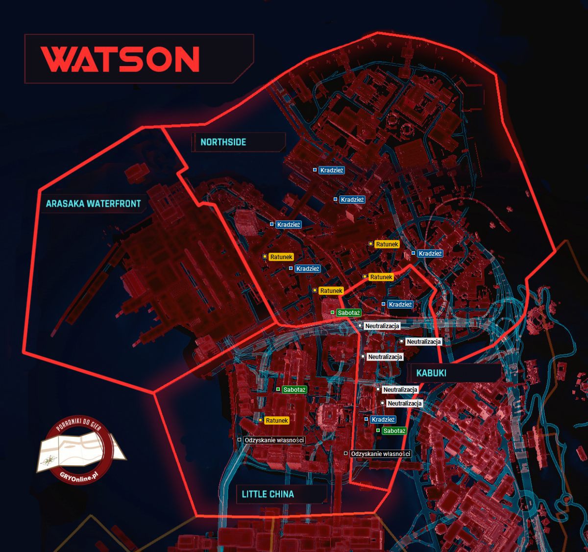 Cyberpunk 2077 - Watson - Kontrakty