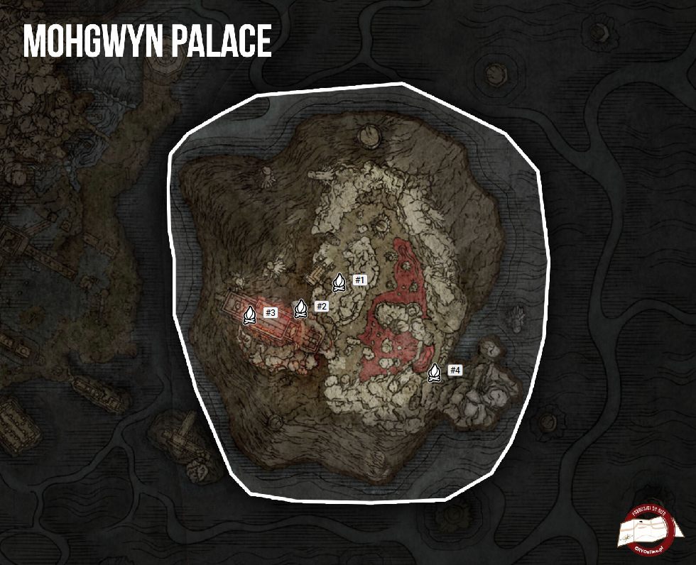 Mapa Elden Ring - Pałac Mohgwyna